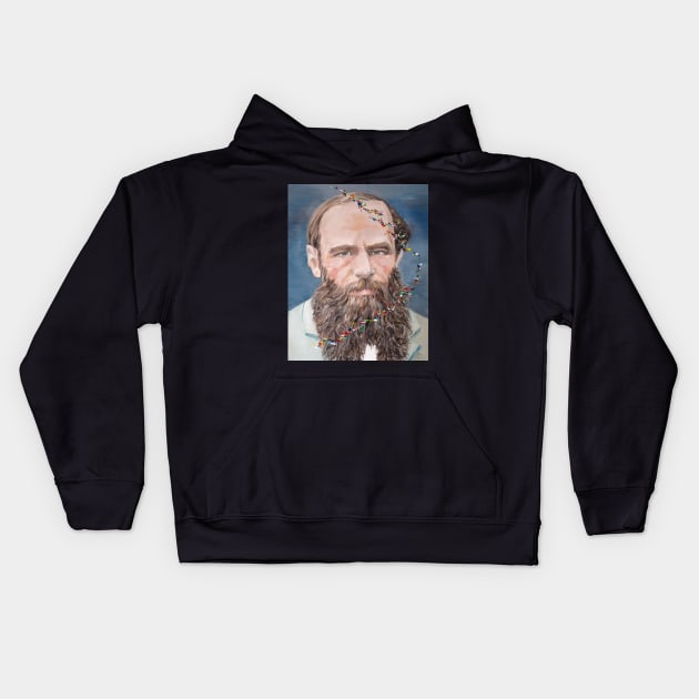 FYODOR DOSTOYEVSKY - oil portrait Kids Hoodie by lautir